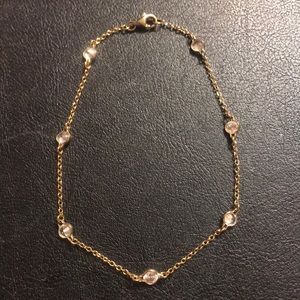 Sterling .925 Vermeil Bracelet with crystal accents